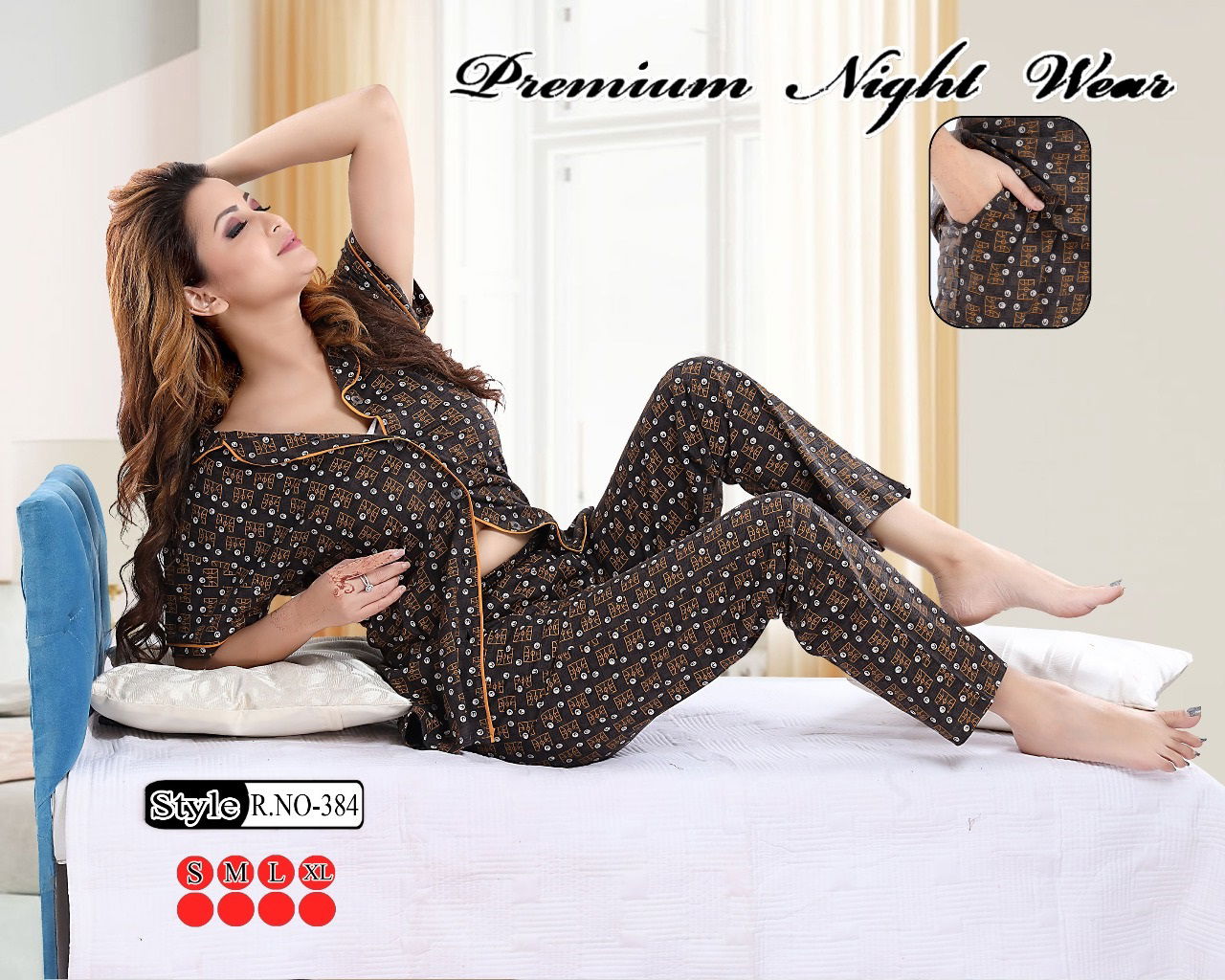 Kavyansika 299 Night Dress Premium Hosiery Cotton Night Wear Fancy Collection